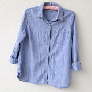 Women’s denim button down shirt